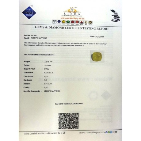 YELLOW SAPPHIRE