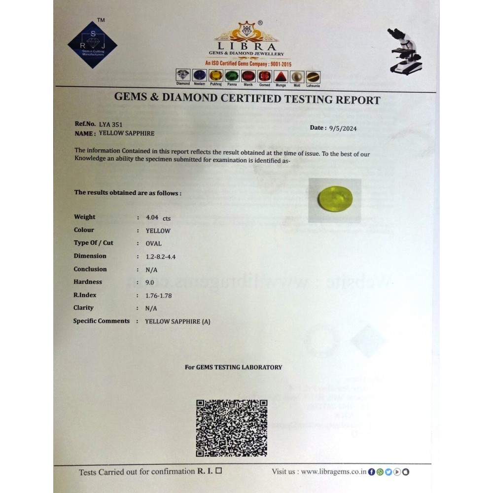 YELLOW SAPPHIRE