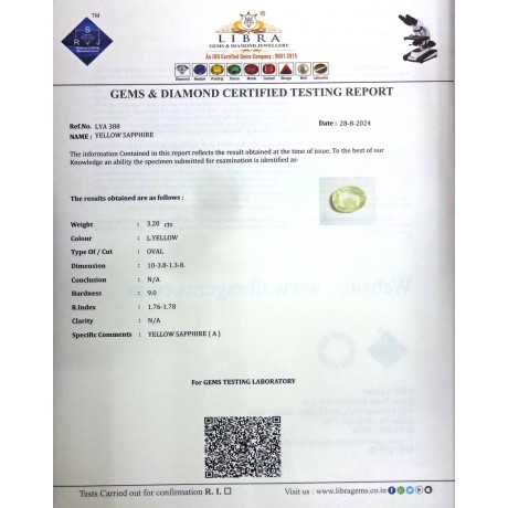 YELLOW SAPPHIRE