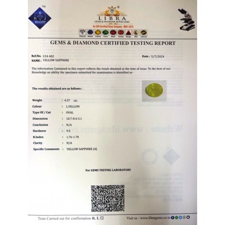 YELLOW SAPPHIRE
