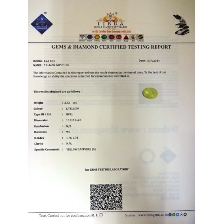 YELLOW SAPPHIRE