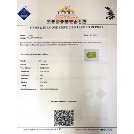 YELLOW SAPPHIRE