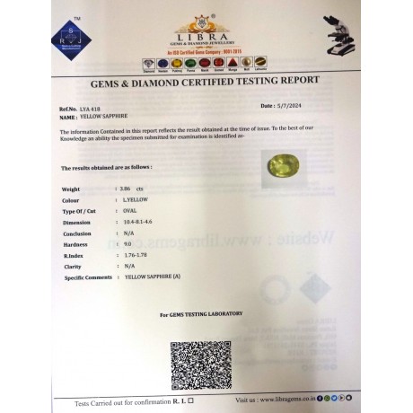 YELLOW SAPPHIRE