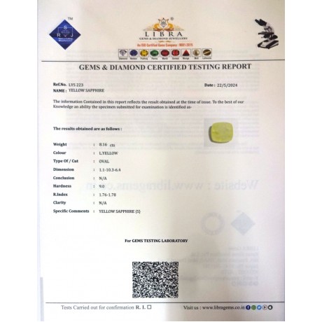 YELLOW SAPPHIRE