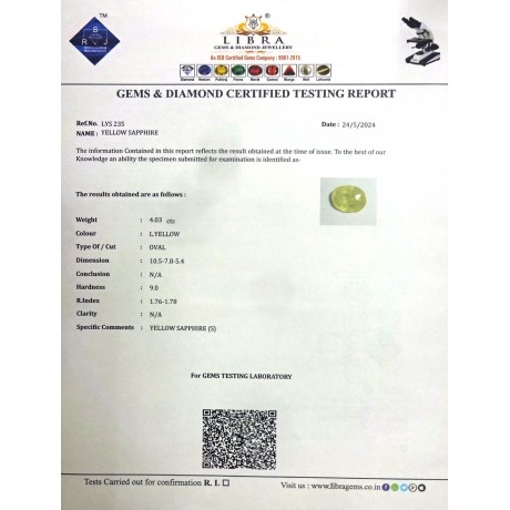YELLOW SAPPHIRE