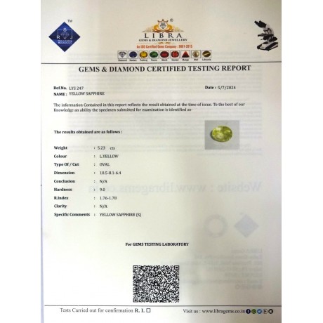 YELLOW SAPPHIRE