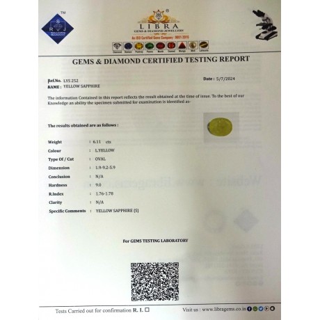 YELLOW SAPPHIRE