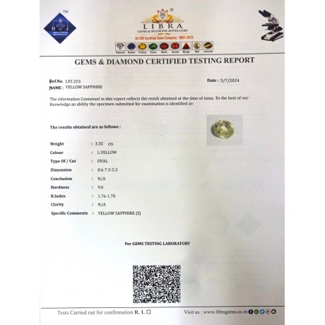 YELLOW SAPPHIRE