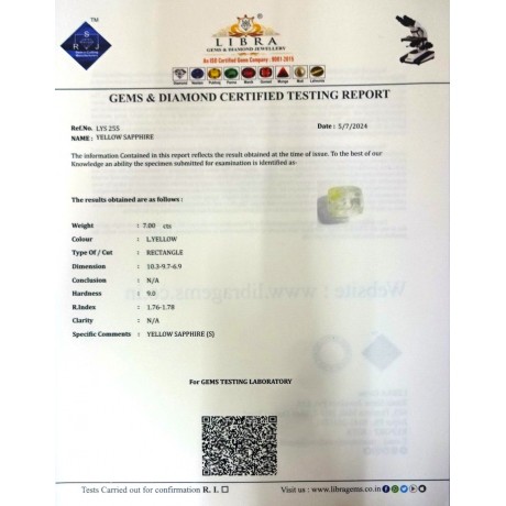 YELLOW SAPPHIRE