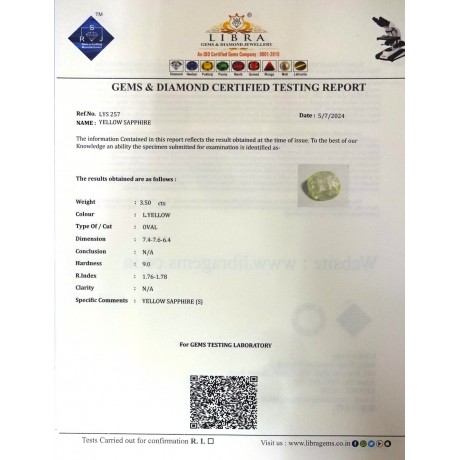 YELLOW SAPPHIRE