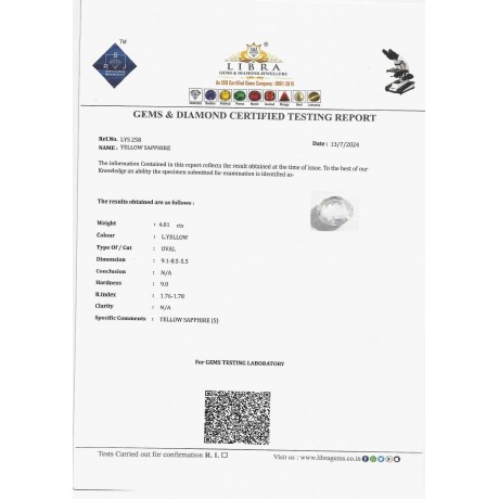 YELLOW SAPPHIRE