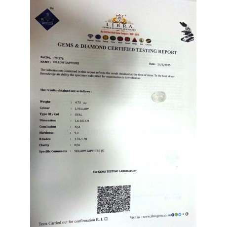 YELLOW SAPPHIRE